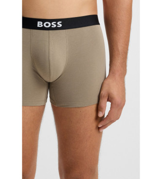 BOSS S�t 3 Boxershorts En sort, bl�, brun