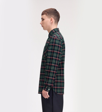 Fred Perry Chemise à carreaux tartan Fred Perry marine, verte