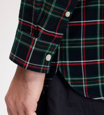 Fred Perry Chemise à carreaux tartan Fred Perry marine, verte