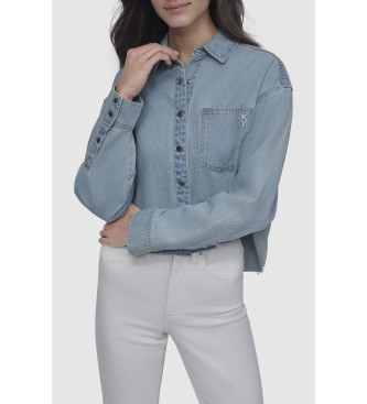 DKNY Cropp blue shirt