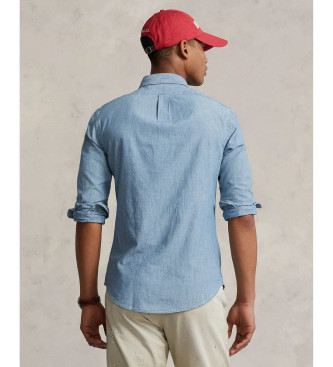 Polo Ralph Lauren Camicia blu Polo Ralph Lauren in chambray slim fit