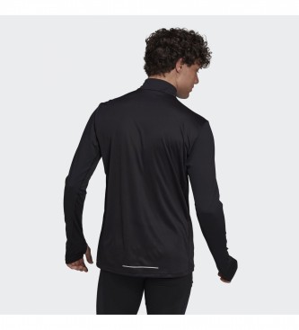 adidas Own The Run - T-shirt 1/2 zip noir