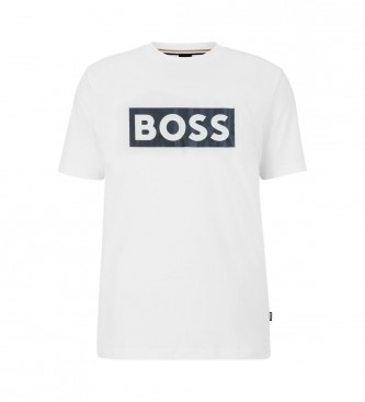 BOSS Camiseta Logotipo Boss blanco