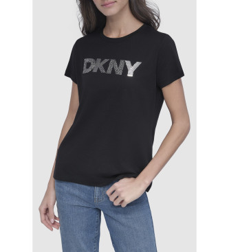 DKNY Koszulka z logo czarna