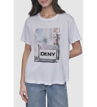 DKNY T-shirt miejski biały