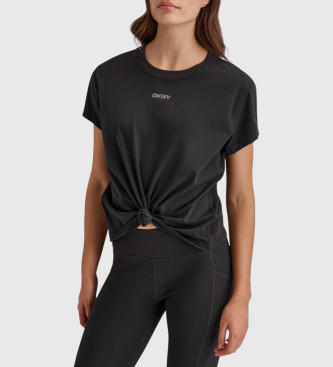 DKNY T-shirt avec clous noirs