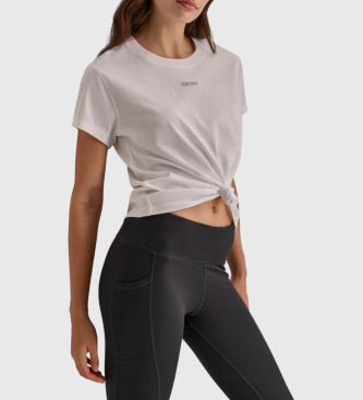 DKNY T-shirt com tachas brancas