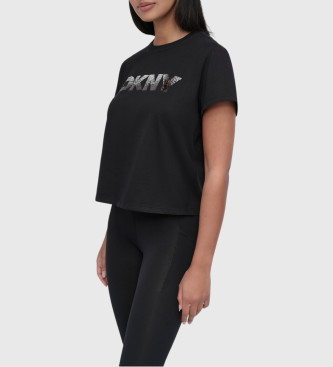 DKNY Logo-T-Shirt schwarz