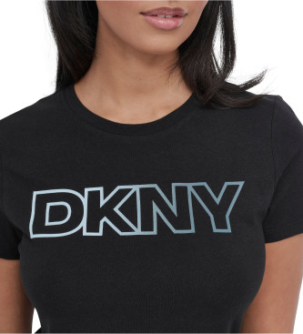 DKNY Koszulka Degrade w kolorze czarnym