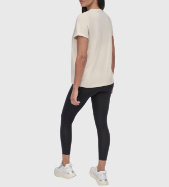 DKNY T-shirt bege com logtipo