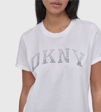 DKNY Camiseta logotipo blanco