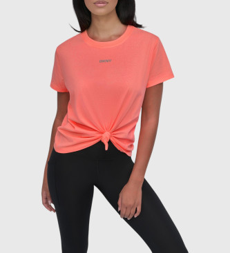 DKNY Camiseta cuello redondo coral