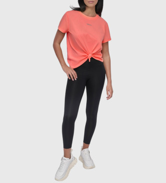 DKNY Koralfarvet t-shirt med rund hals