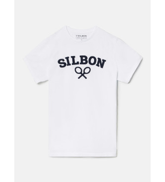 Silbon T-shirt racket sok wit