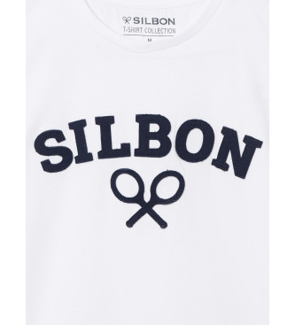 Silbon T-shirt racket sok wit