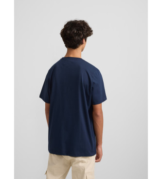 Silbon T-shirt racchetta blu navy media