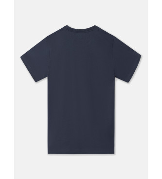 Silbon T-shirt racchetta blu navy media