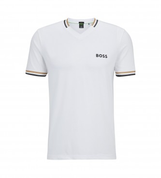 BOSS T-shirt slim fit Boss X Matteo Berrettini bianca