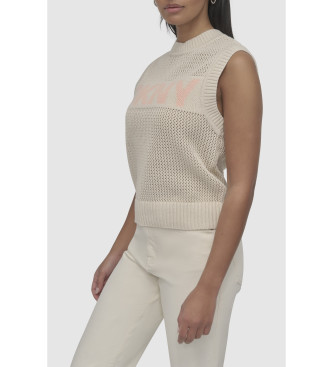 DKNY Beige knitted jumper