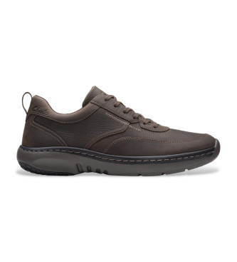 Clarks ClarksPro Lace rjave usnjene športne copate