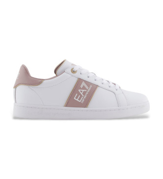 EA7 Baskets en cuirClassic white