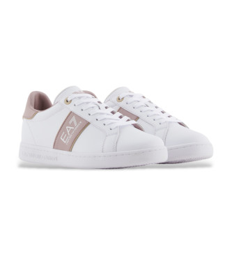 EA7 Classiche sneakers in pelle bianca