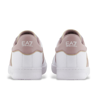 EA7 Baskets en cuirClassic white