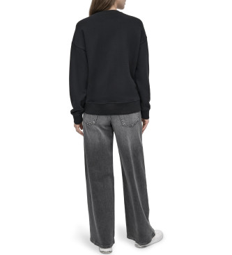 DKNY Sweat floqu noir