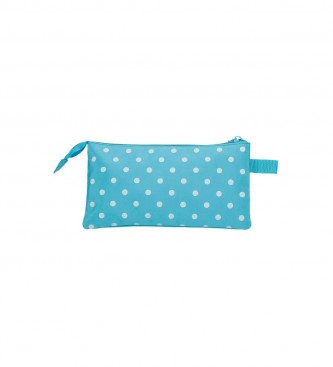 Disney Minnie pencil case with three compartments blue