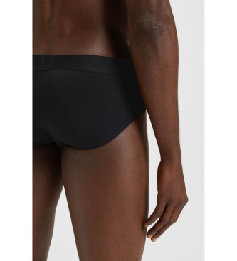 BOSS Set di tre slip HipBr 3P, nero e blu