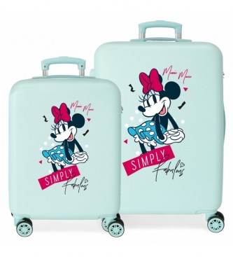 Joumma Bags Minnie Simply Fabulous Bagageset 55-65cm Turquoise