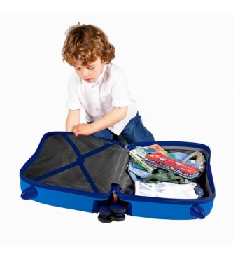Movom 2 wheeled multidirectional trolley suitcase Movom Dinos blue -38x50x20cm