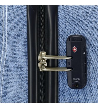 Roll Road Medium suitcase Roll Road Peace rigid 68 cm blue