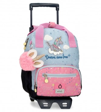 Enso Enso Dreams come true 28cm backpack with trolley blue, pink
