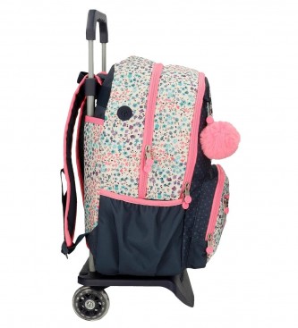 Enso Enso Travel Time double compartment backpack with marine trolley