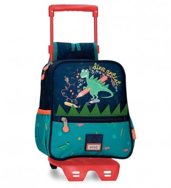 Enso Enso Dino artist small backpack with trolley