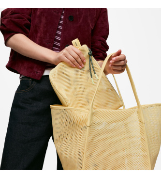 TOUS Tous Icons Mesh Heart Toilet Bag jaune
