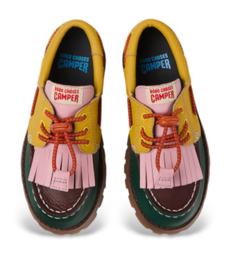 Camper Chaussures de bateau en cuir multicolore Bobo Choses x Camper
