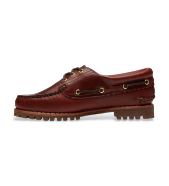 Timberland Authentic brown leather boat shoes
