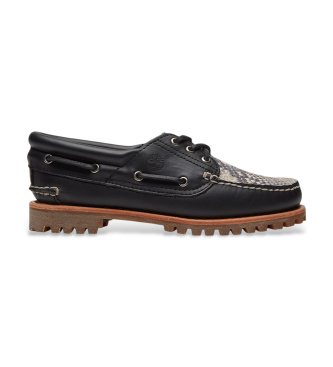 Timberland Authentic leather boat shoes black
