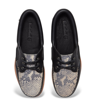 Timberland Authentic leather boat shoes black