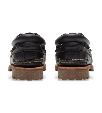 Timberland Authentic leather boat shoes black