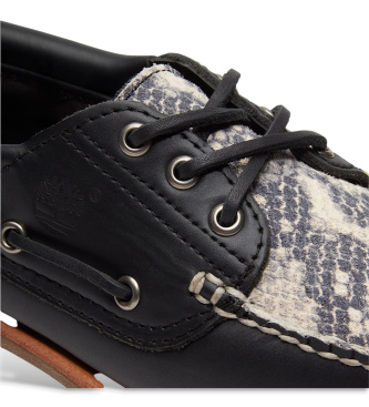 Timberland Authentic leather boat shoes black