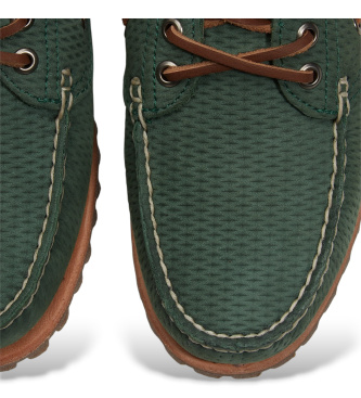 Timberland Authentic leather boat shoes green