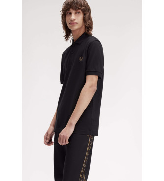 Fred Perry Plain polo shirt black