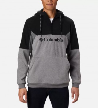 Columbia Columbia Lodge II fleece met capuchon grijs, zwart