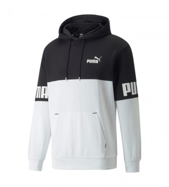 Puma Sweat-shirt Puma Power Colorbloc blanc, noir