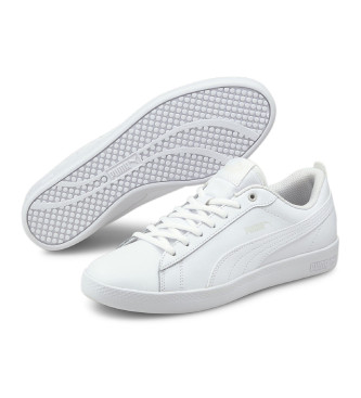 Puma Smash Wns v2 L sapatos de couro branco