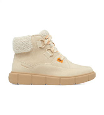 Sorel Explorer III Leren Enkellaarsjes beige