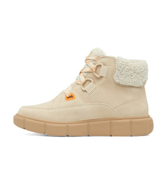 Sorel Explorer III Leren Enkellaarsjes beige